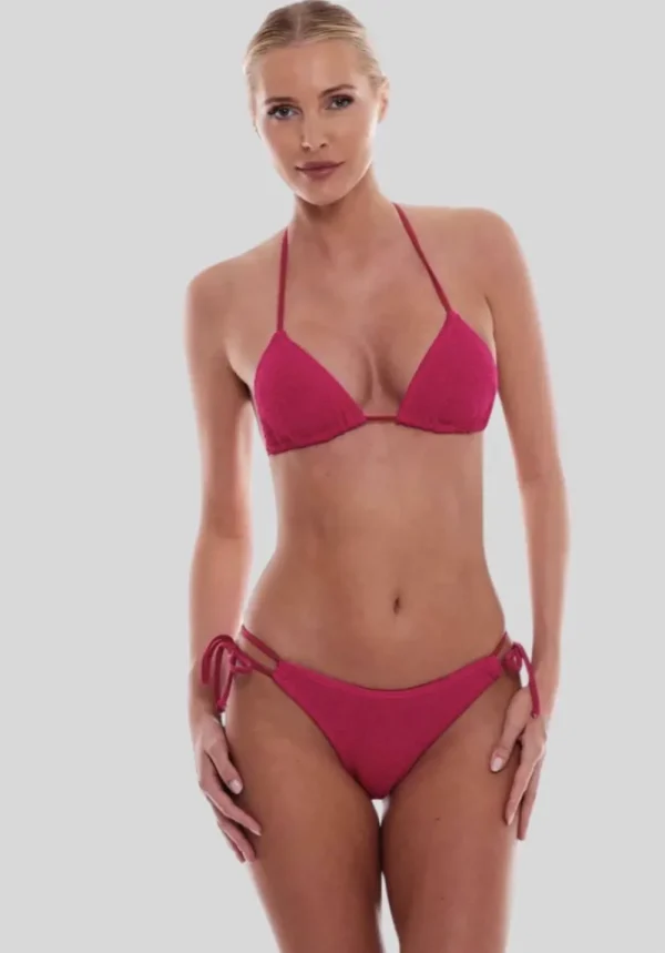 Outlet Love & Bikinis Jamaica Bottom Raspberry or Violet Tie Side | Bikinis