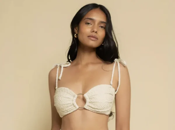 Best Montce Texture Tori Ties Bandeau Top D+ | Bikinis