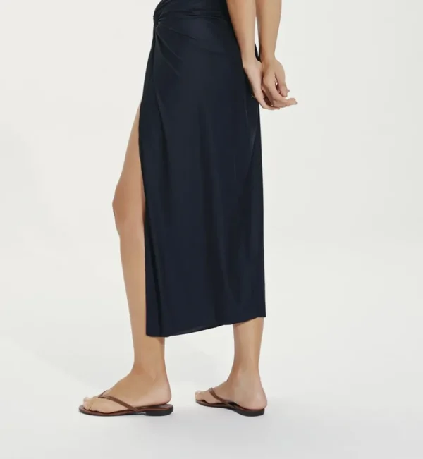 Outlet Karen Midi Skirt Cover Up Black Skirt | Coverups & Resortwear